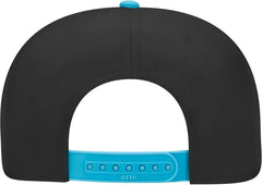 OTTO 125-978 Wool Blend Flat Visor Pro Style Snapback Cap - Aqua Black Black - Aqua Black / One Size Fits Most