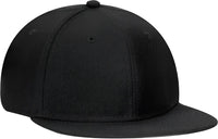 OTTO 125-978 Wool Blend Flat Visor Pro Style Snapback Cap - Black - Black / One Size Fits Most