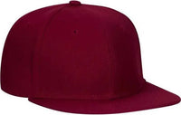 OTTO 125-978 Wool Blend Flat Visor Pro Style Snapback Cap - Burgandy Maroon - Maroon / One Size Fits Most