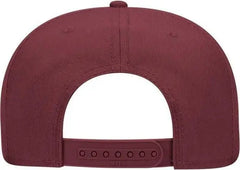 OTTO 125-978 Wool Blend Flat Visor Pro Style Snapback Cap - Burgandy Maroon - Maroon / One Size Fits Most
