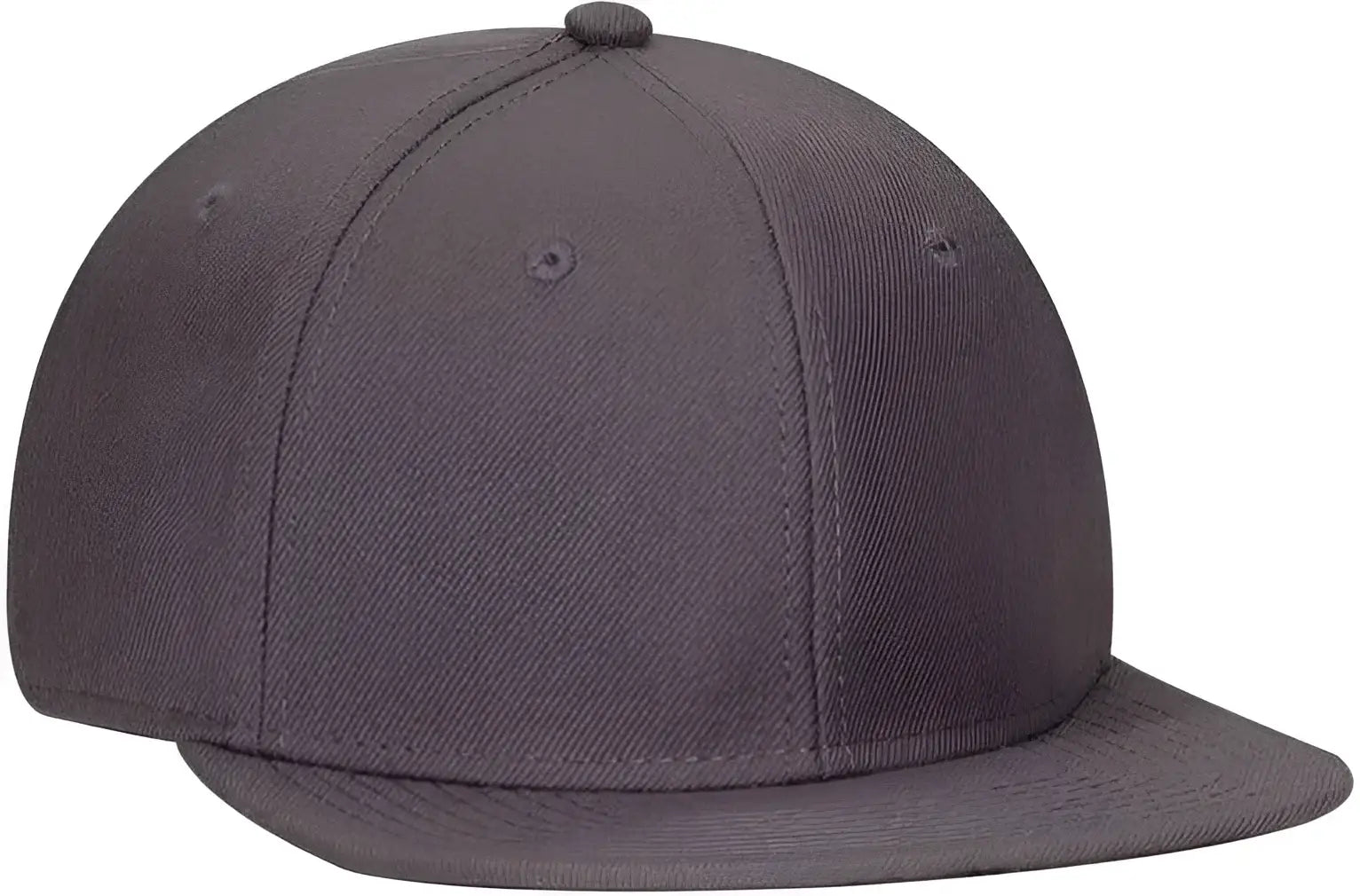 OTTO 125-978 Wool Blend Flat Visor Pro Style Snapback Cap - Charcoal Gray - Dark Gray / One Size Fits Most