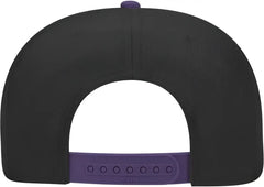 OTTO 125-978 Wool Blend Flat Visor Pro Style Snapback Cap - Purple Black Black - Purple Black / One Size Fits Most