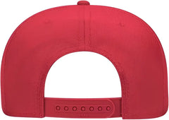 OTTO 125-978 Wool Blend Flat Visor Pro Style Snapback Cap - Red - Red / One Size Fits Most