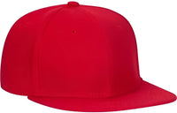 OTTO 125-978 Wool Blend Flat Visor Pro Style Snapback Cap - Red - Red / One Size Fits Most