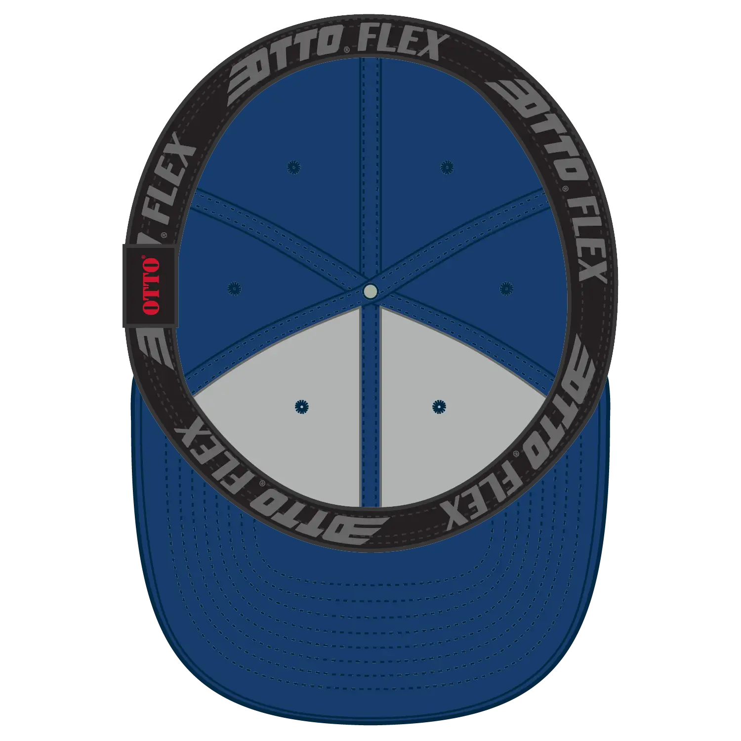 OTTO 13-1156 ’OTTO Flex’ Fitted 6 Panel Mid Profile Baseball Cap - Royal - Royal / 7’’ - 7 1/4’’