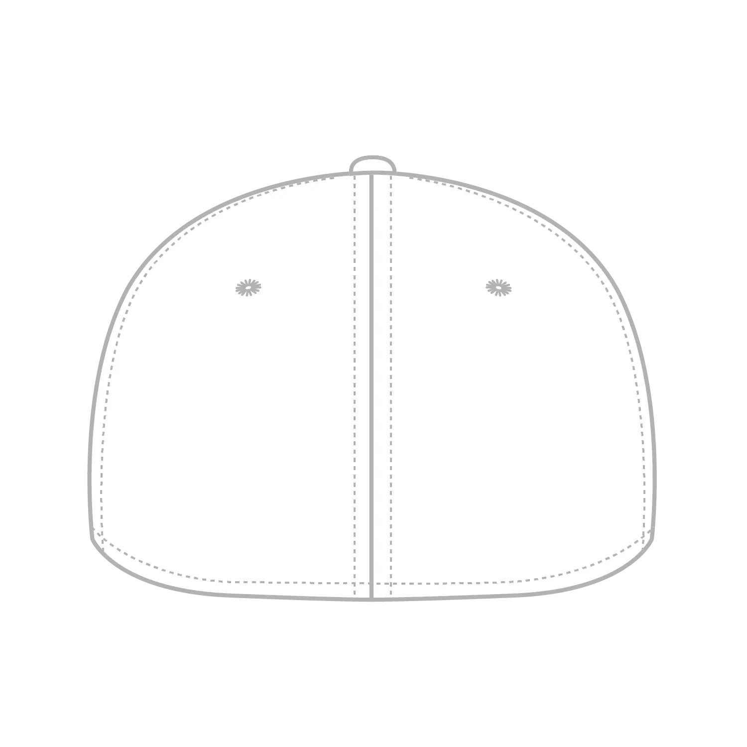 OTTO 13-1156 ’OTTO Flex’ Fitted 6 Panel Mid Profile Baseball Cap - White - White / 7’’ - 7 1/4’’
