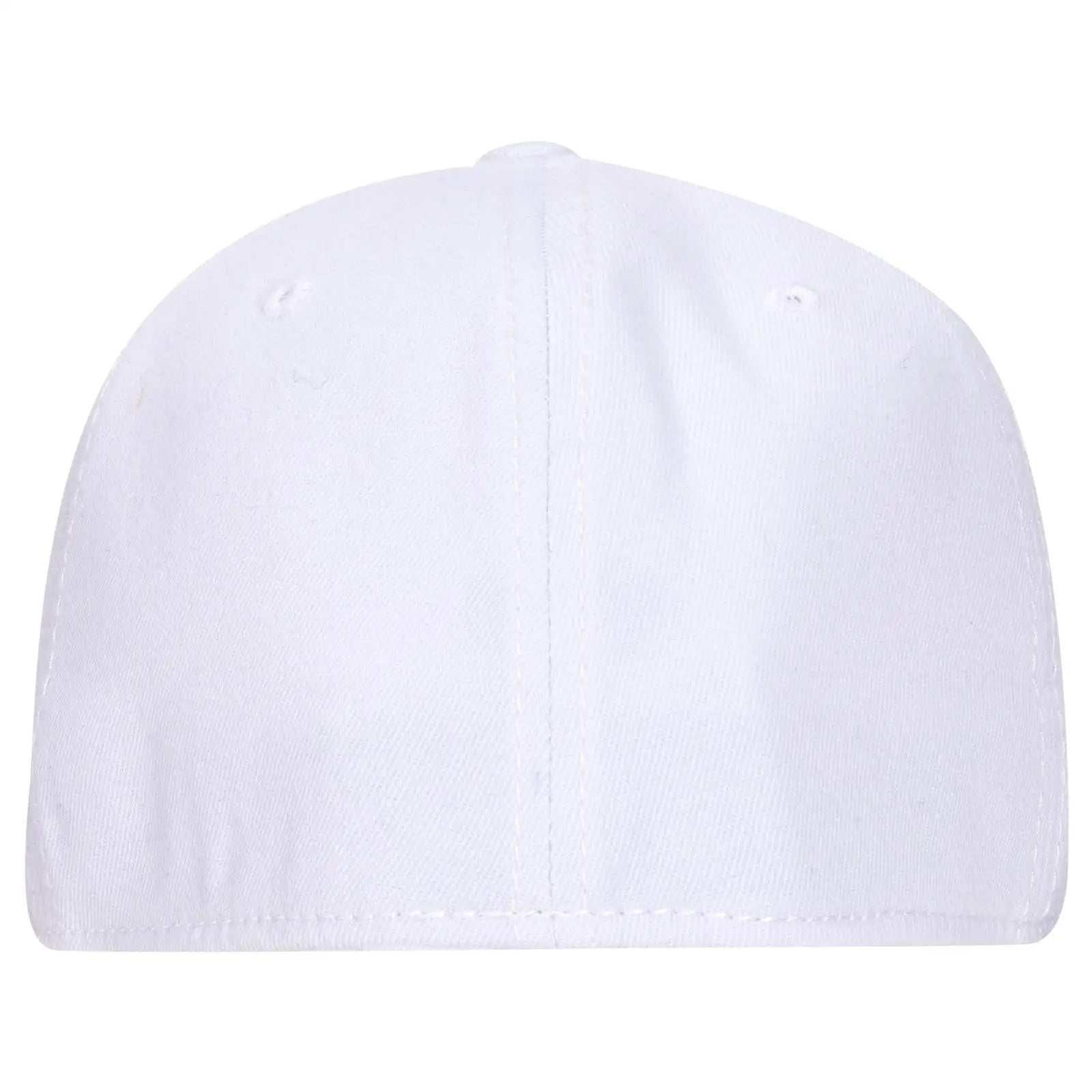 OTTO 13-1156 ’OTTO Flex’ Fitted 6 Panel Mid Profile Baseball Cap - White - White / 7’’ - 7 1/4’’