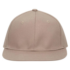 OTTO 13-725 ’OTTO Flex’ Fitted 6 Panel Mid Profile Flat Visor Baseball Cap - Khaki