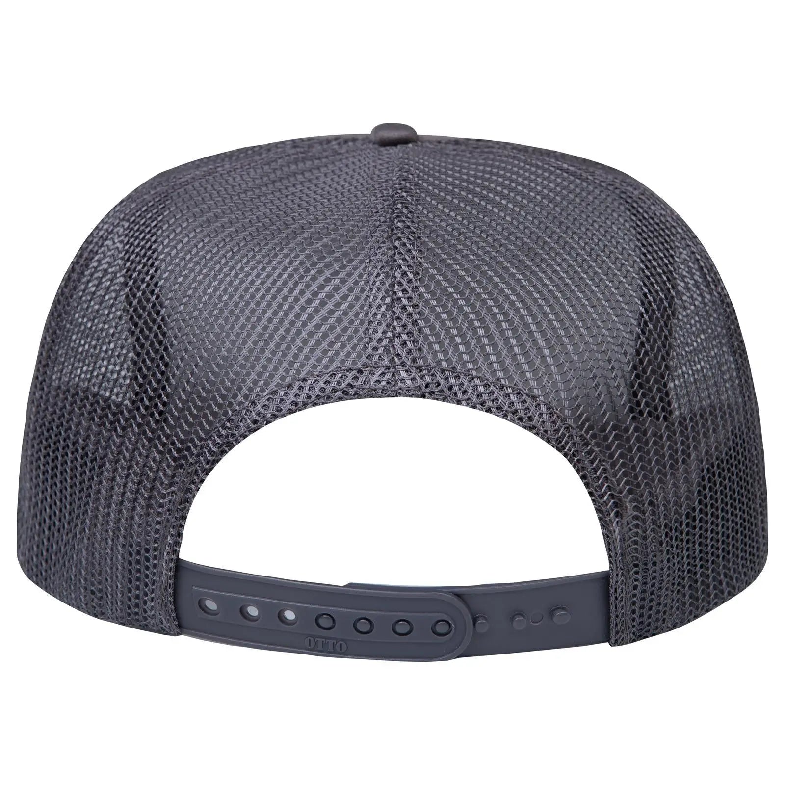 OTTO 132-1037 ’OTTO Snap’ 5 Panel High Crown Mesh Back Trucker Snapback Cap - Char. Gray - Char. Gray / 6 1/2’’ - 7