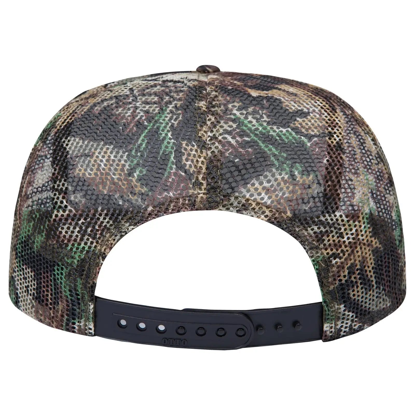 OTTO 132-1037 ’OTTO Snap’ Camouflage 5 Panel High Crown Mesh Back Trucker Cap - 003CPA - 003CPA / 6 1/2’’ - 7 5/8’’