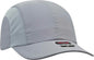 OTTO 133 1240 6 Panel Polyester Pongee with Mesh Inserts and Reflective Sandwich Visor Running Cap Gray Gray / One Size