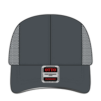 OTTO 133-1240 Reflective 6 Panel Running Cap - Char. Gray - Char. Gray / 6 1/2’’ - 7 5/8’’