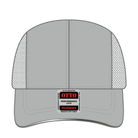 OTTO 133-1240 Reflective 6 Panel Running Cap - Gray - Gray / 6 1/2’’ - 7 5/8’’