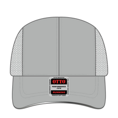 OTTO 133-1240 Reflective 6 Panel Running Cap - Gray - Gray / 6 1/2’’ - 7 5/8’’