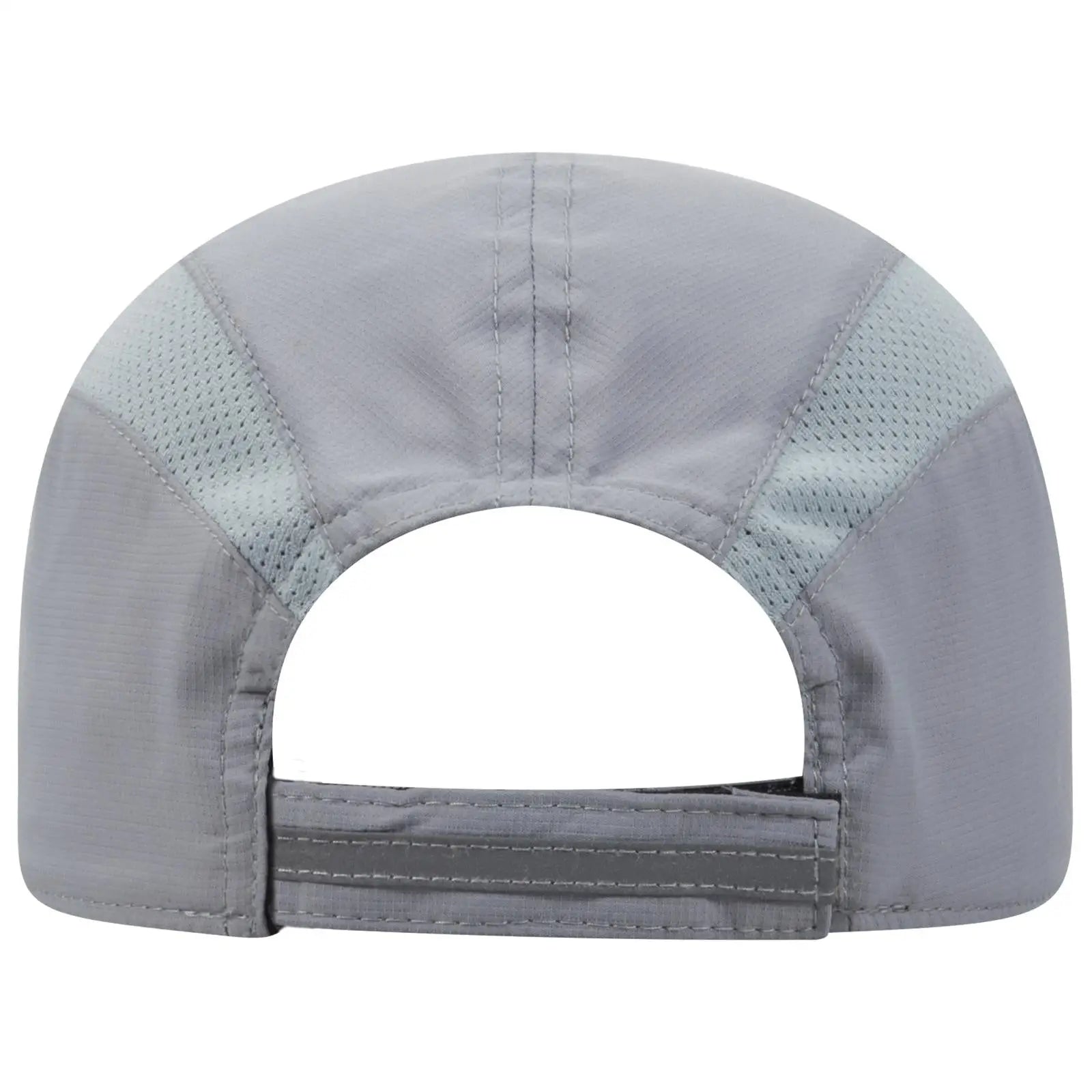 OTTO 133-1240 Reflective 6 Panel Running Cap - Gray - Gray / 6 1/2’’ - 7 5/8’’