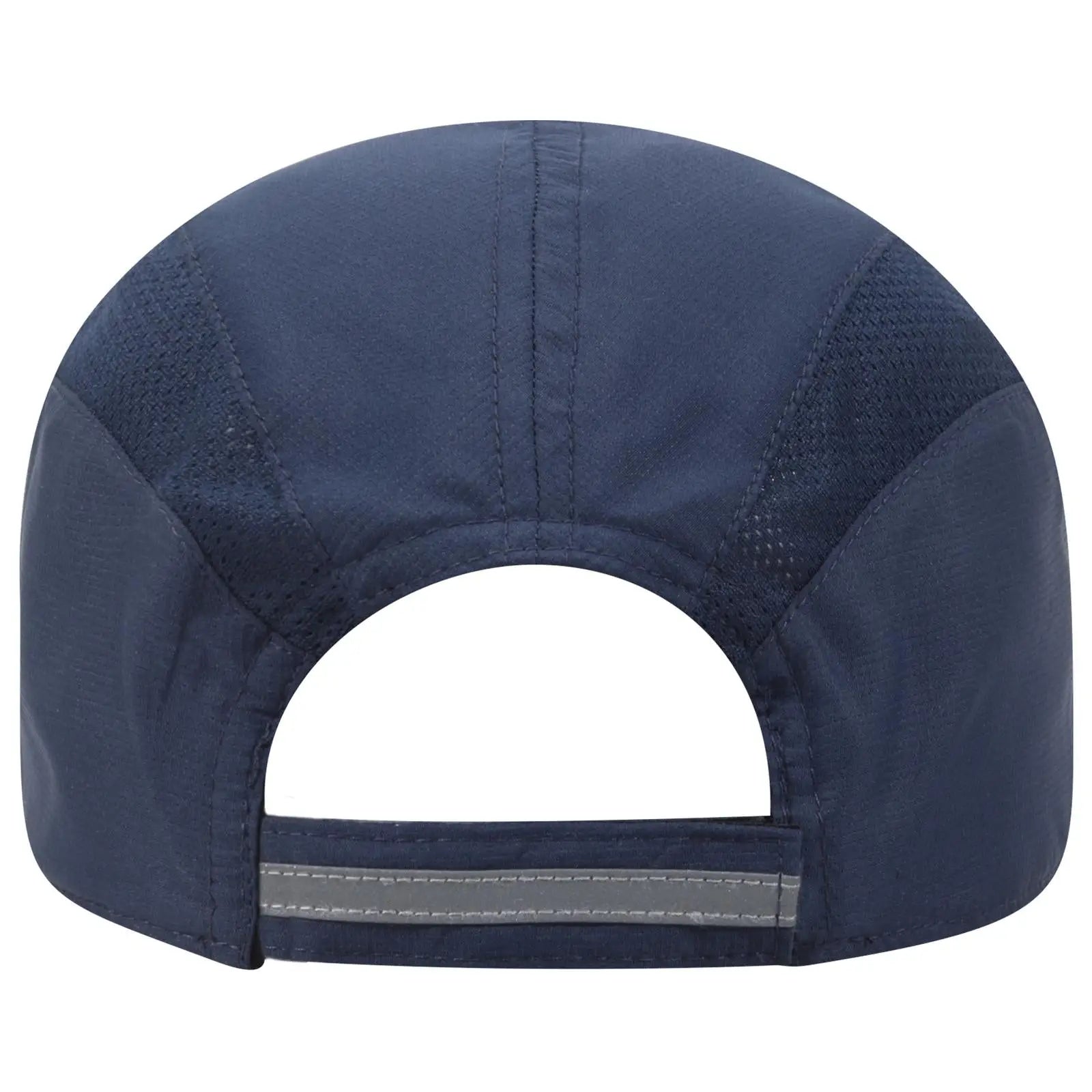 OTTO 133-1240 Reflective 6 Panel Running Cap - Navy - Navy / 6 1/2’’ - 7 5/8’’