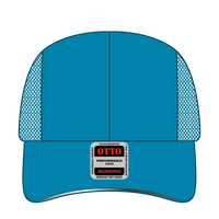 OTTO 133-1240 Reflective 6 Panel Running Cap - Neon Blue - Neon Blue / 6 1/2’’ - 7 5/8’’
