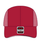 OTTO 133-1240 Reflective 6 Panel Running Cap - Red - Red / 6 1/2’’ - 7 5/8’’