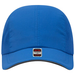OTTO 133-1240 Reflective 6 Panel Running Cap - Royal - Royal / 6 1/2’’ - 7 5/8’’