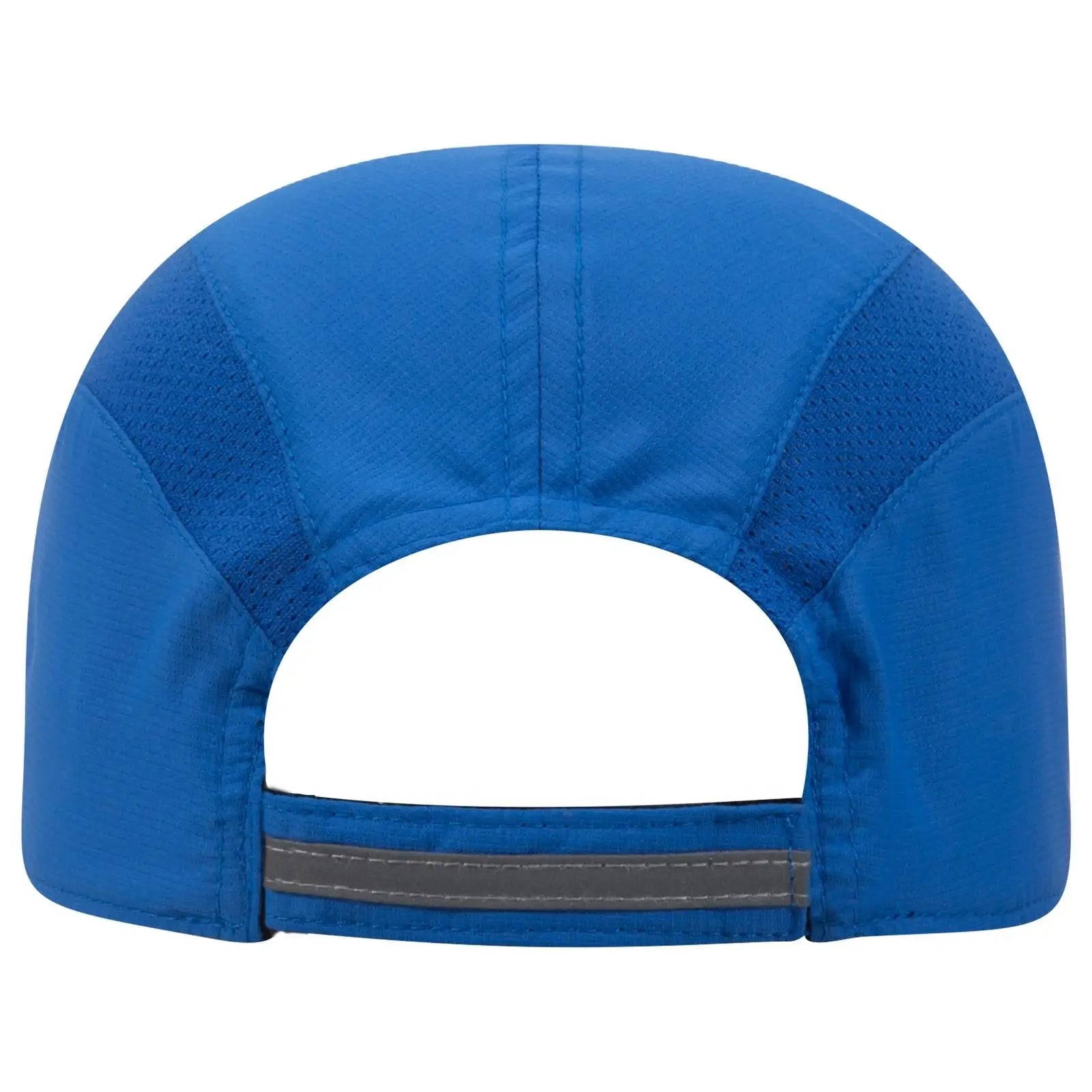 OTTO 133-1240 Reflective 6 Panel Running Cap - Royal - Royal / 6 1/2’’ - 7 5/8’’