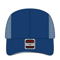 OTTO 133-1240 Reflective 6 Panel Running Cap - Royal - Royal / 6 1/2’’ - 7 5/8’’