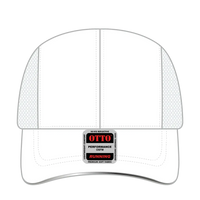 OTTO 133-1240 Reflective 6 Panel Running Cap - White - White / 6 1/2’’ - 7 5/8’’