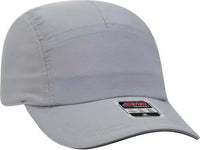 OTTO 133 1252 5 Panel Polyester Pongee Reflective Sandwich Visor Running Cap Gray Gray / One Size Fits Most