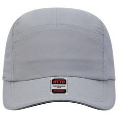 OTTO 133-1252 Reflective 5 Panel Running Cap - Gray - Gray / 6 1/2’’ - 7 5/8’’