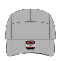 OTTO 133-1252 Reflective 5 Panel Running Cap - Gray - Gray / 6 1/2’’ - 7 5/8’’