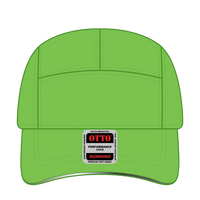 OTTO 133-1252 Reflective 5 Panel Running Cap - N. Green - N. Green / 6 1/2’’ - 7 5/8’’