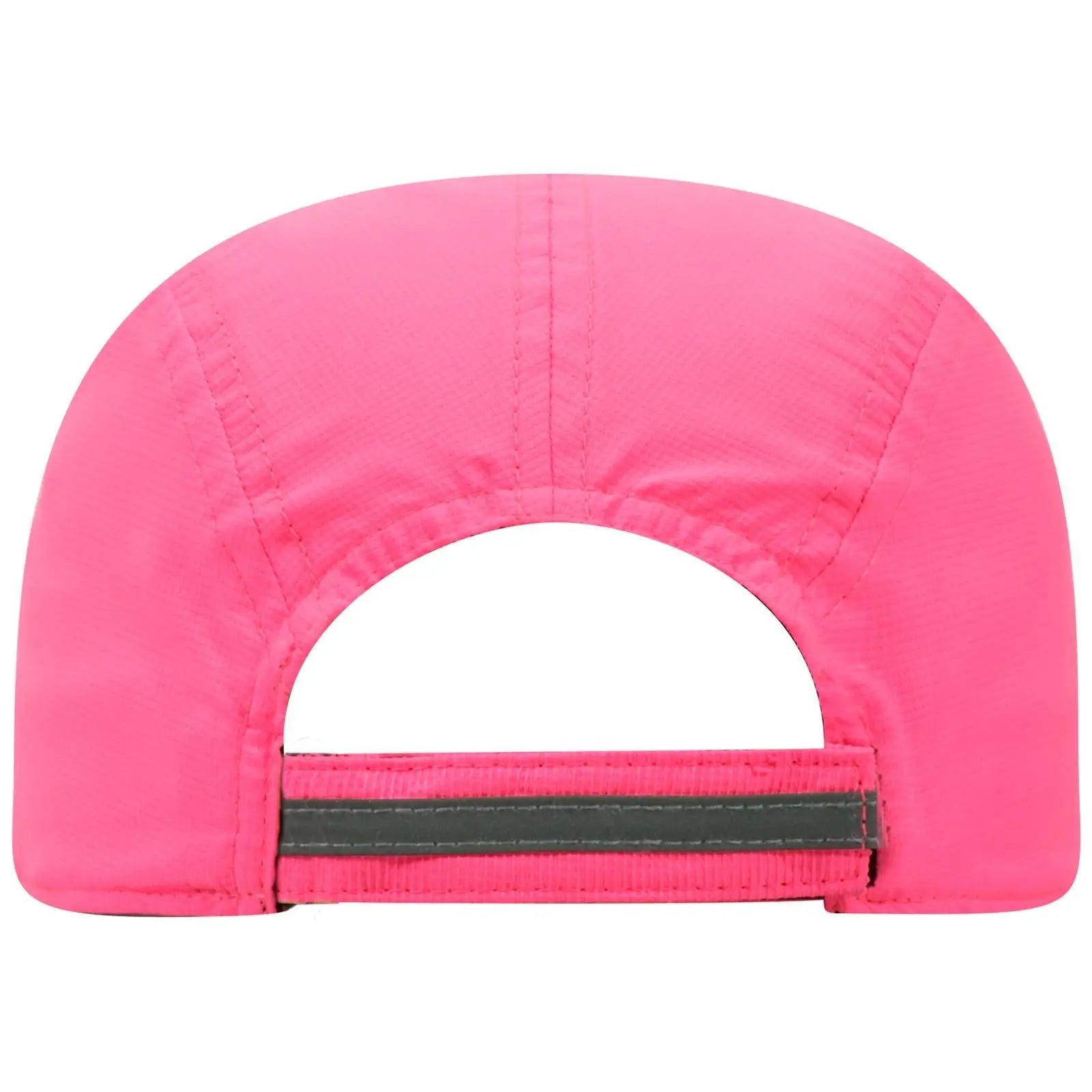 OTTO 133-1252 Reflective 5 Panel Running Cap - N. Pink - N. Pink / 6 1/2’’ - 7 5/8’’