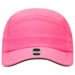 OTTO 133-1252 Reflective 5 Panel Running Cap - N. Pink - N. Pink / 6 1/2’’ - 7 5/8’’