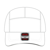 OTTO 133-1252 Reflective 5 Panel Running Cap - White - White / 6 1/2’’ - 7 5/8’’
