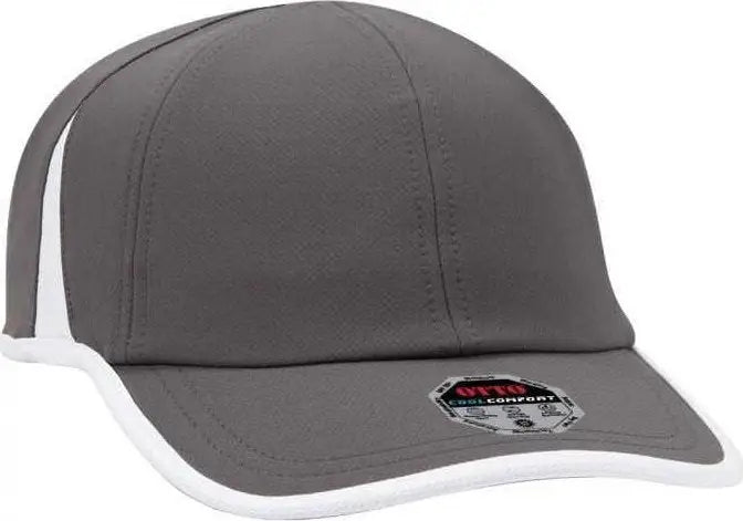 OTTO 133 1254 6 Panel UPF 50+ Cool Comfort Performance Stretchable Knit with Cool Mesh Insert and Binding Trim Visor