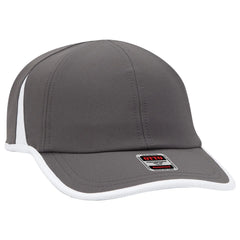 OTTO 133-1254 Upf 50+ 6 Panel Running Cap - Ch.Gry/Wht - Ch.Gry/Wht / 6 1/2’’ - 7 5/8’’