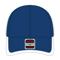 OTTO 133-1254 Upf 50+ 6 Panel Running Cap - Ryl/Wht - Ryl/Wht / 6 1/2’’ - 7 5/8’’