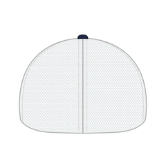 OTTO 135-1 ’OTTO Flex’ Fitted 6 Panel Low Profile Mesh Back Trucker Cap - Nvy/Wht