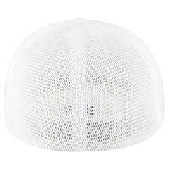 OTTO 135-1 ’OTTO Flex’ Fitted 6 Panel Low Profile Mesh Back Trucker Cap - White