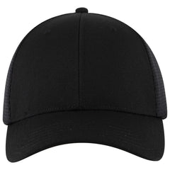 OTTO 135-1 ’OTTO Flex’ Fitted 6 Panel Low Profile Mesh Back Trucker Cap - Black