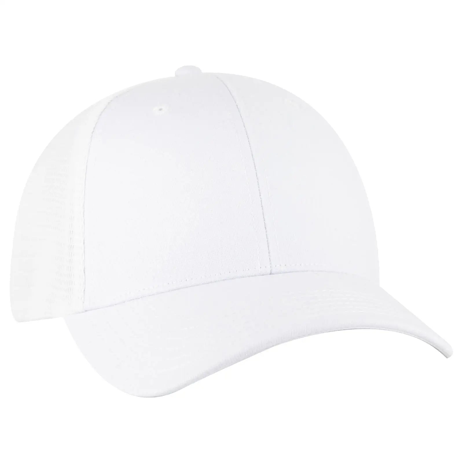 OTTO 135-1 ’OTTO Flex’ Fitted 6 Panel Low Profile Mesh Back Trucker Cap - White