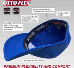 OTTO 135 1230 Flex 6 Panel Low Profile Mesh Back Style Cap White