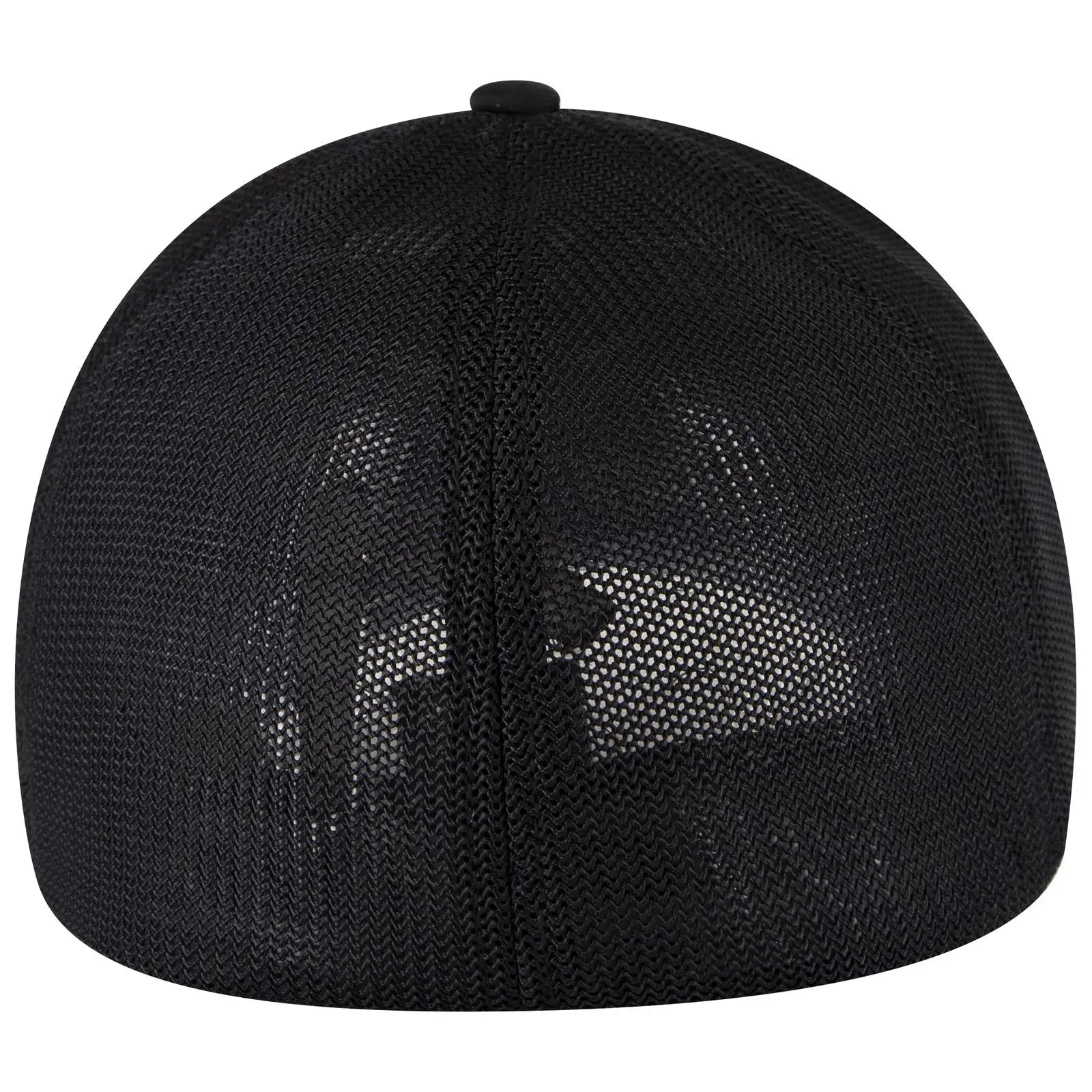 OTTO 135-1230 ’OTTO Flex’ Fitted 6 Panel Low Profile Mesh Back Trucker Cap - Black