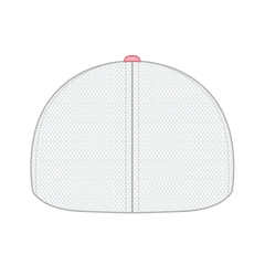 OTTO 135-1230 ’OTTO Flex’ Fitted 6 Panel Low Profile Mesh Back Trucker Cap - Pnk/Pnk/Wht