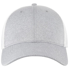 OTTO 135-1230 ’OTTO Flex’ Fitted 6 Panel Low Profile Mesh Back Trucker Cap - Ht.Gry/Wht - Ht.Gry/Wht / 7’’ - 7 1/4’’