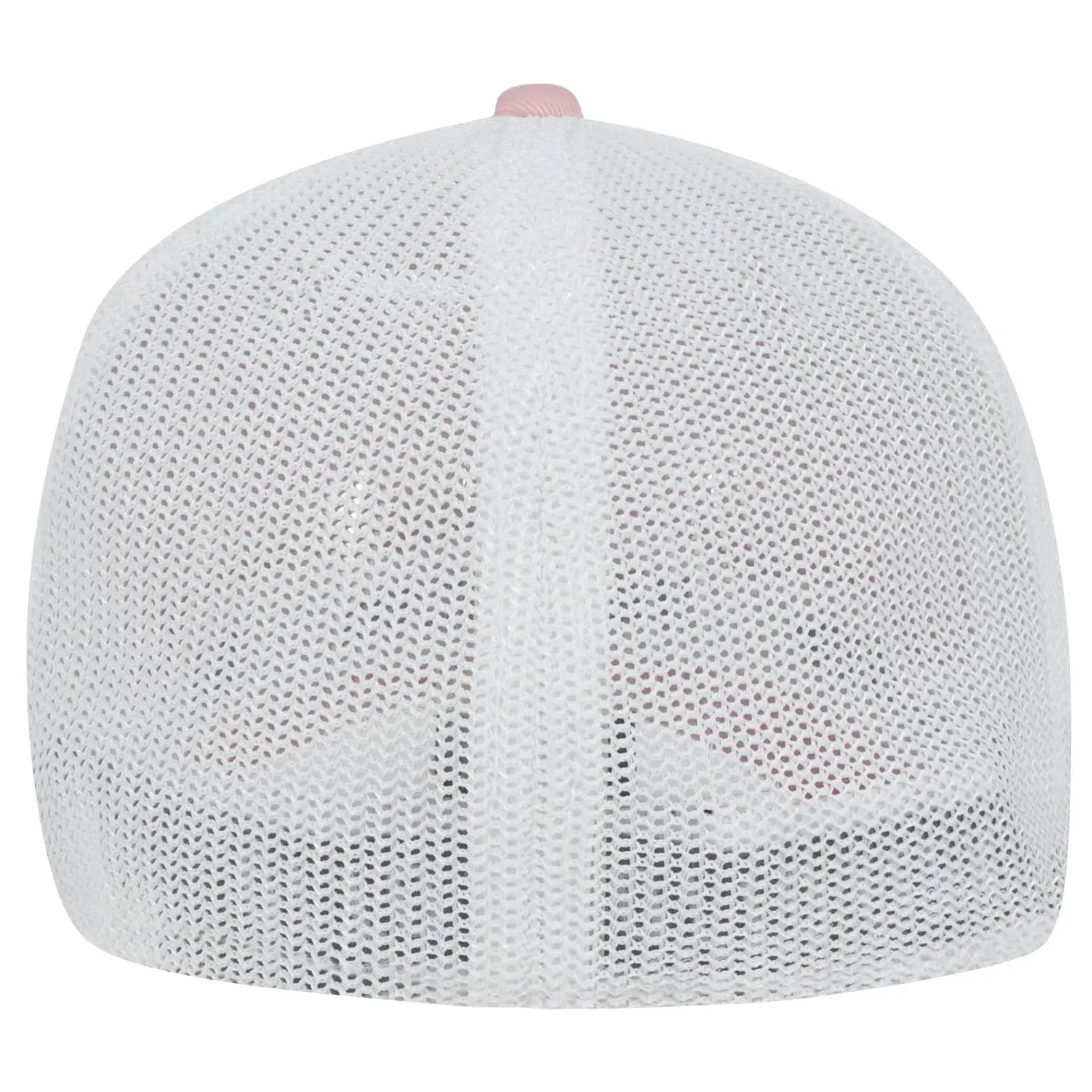 OTTO 135-1230 ’OTTO Flex’ Fitted 6 Panel Low Profile Mesh Back Trucker Cap - Pnk/Pnk/Wht