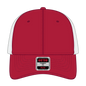 OTTO 135-1230 ’OTTO Flex’ Fitted 6 Panel Low Profile Mesh Back Trucker Cap - Red/Red/Wht - Red/Red/Wht / 7 3/8’’ - 7