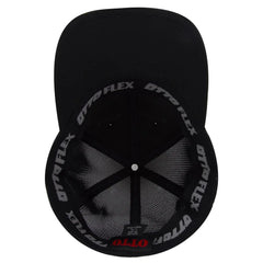 OTTO 135-1230 ’OTTO Flex’ Fitted 6 Panel Low Profile Mesh Back Trucker Cap - Black