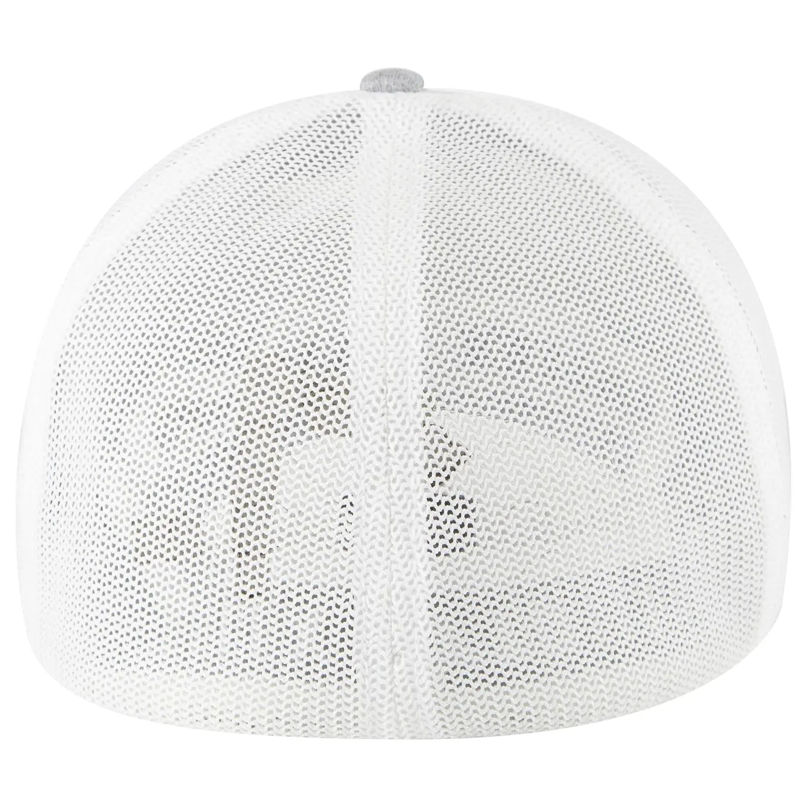 OTTO 135-1230 ’OTTO Flex’ Fitted 6 Panel Low Profile Mesh Back Trucker Cap - Ht.Gry/Wht - Ht.Gry/Wht / 7’’ - 7 1/4’’