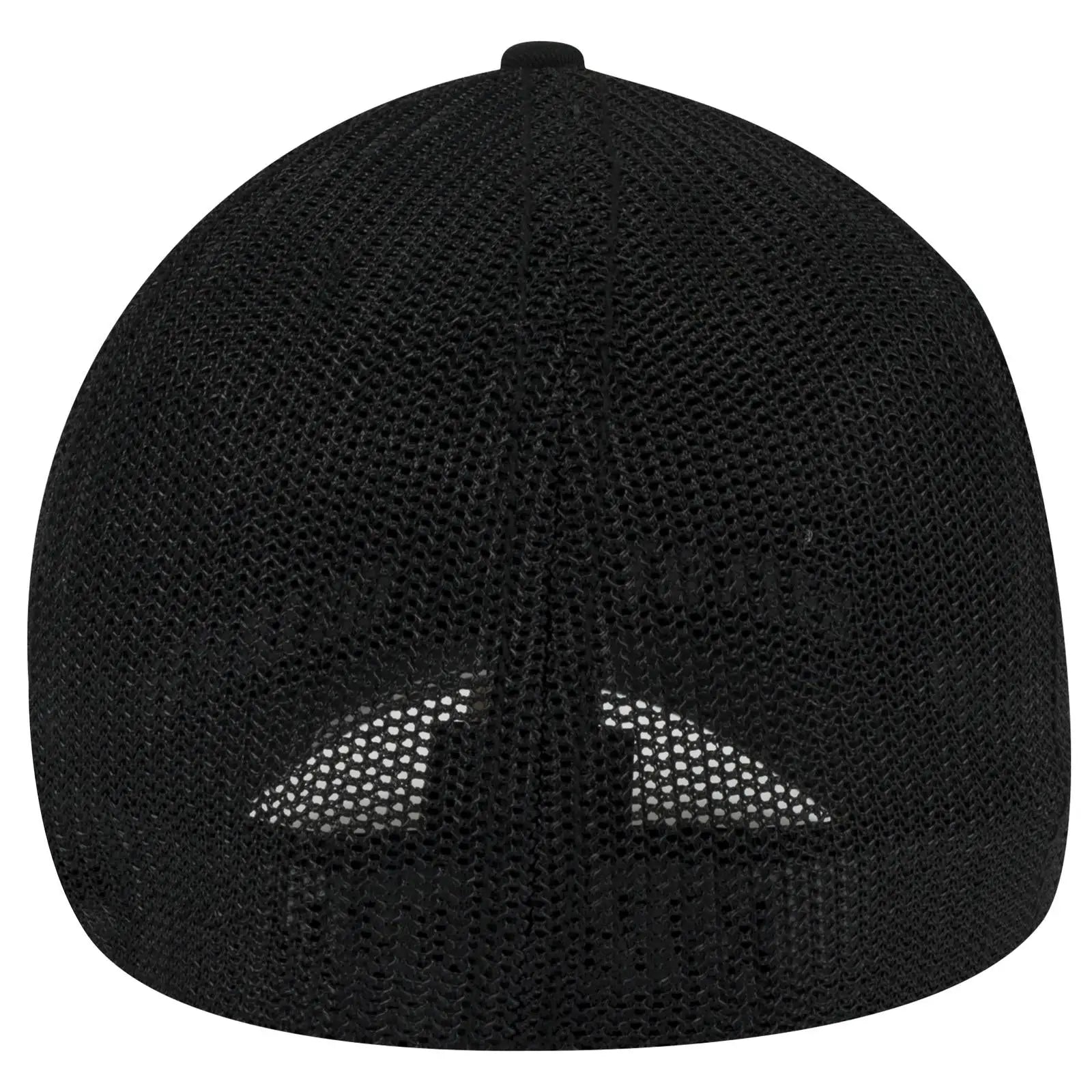 OTTO 135-1230 ’OTTO Flex’ Fitted 6 Panel Low Profile Mesh Back Trucker Cap - Black