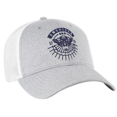 OTTO 135-1230 ’OTTO Flex’ Fitted 6 Panel Low Profile Mesh Back Trucker Cap - Ht.Gry/Wht - Ht.Gry/Wht / 7’’ - 7 1/4’’